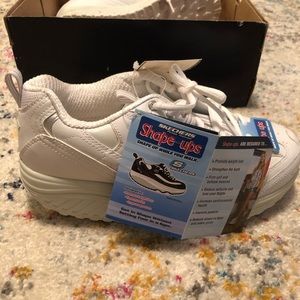 White Skechers Shape-Ups